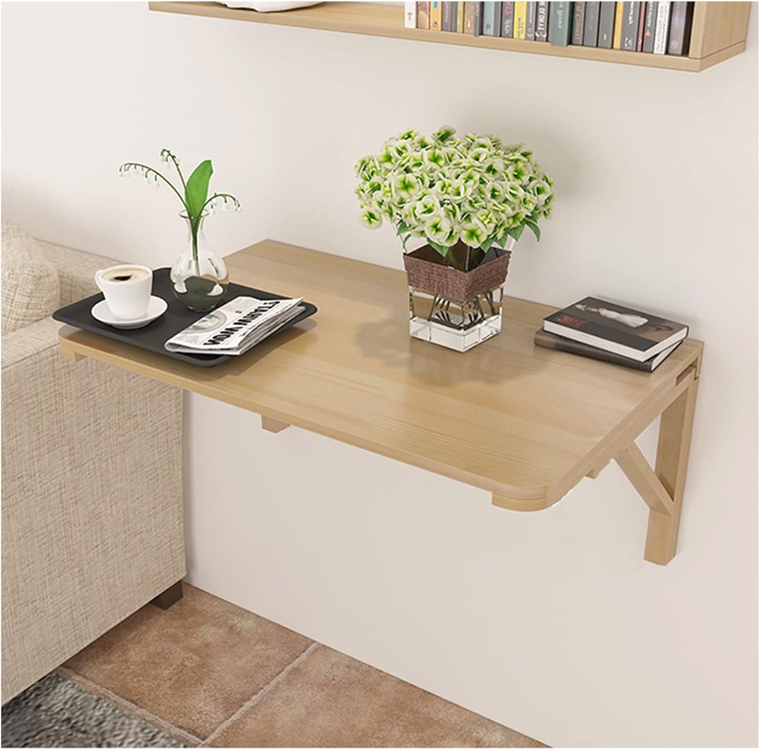 Amazon.com: XLTFUC Wall Mounted Table Drop Leaf Tables Wall Mounted ...