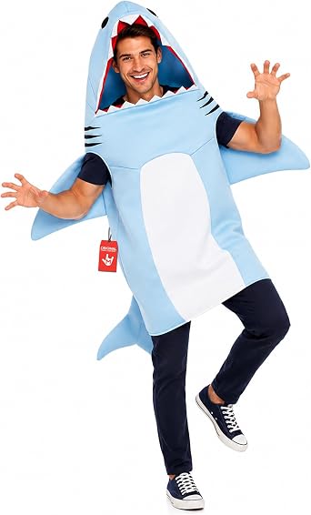 fun shack, Shark Costume Men, Halloween Costumes for Men