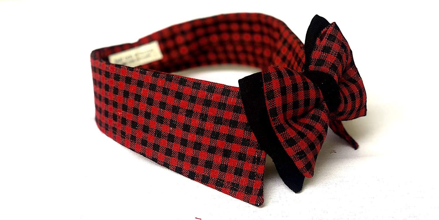 That Dog In Tuxedo Gingham Tuxedo Dog Bow tie on Shirt Collar (Red, S) (B09SK1B6LS) Amazon Price History, Amazon Price Tracker