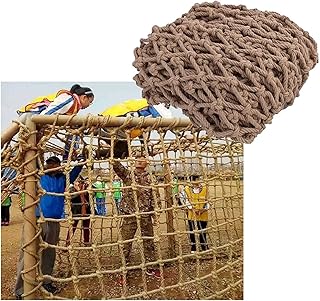 Climbing Net for Kids, Tree House Child Safety Net Stair Balcony Railing Protection Net Hemp Rope Cargo Nets Outdoor Hammock Playground