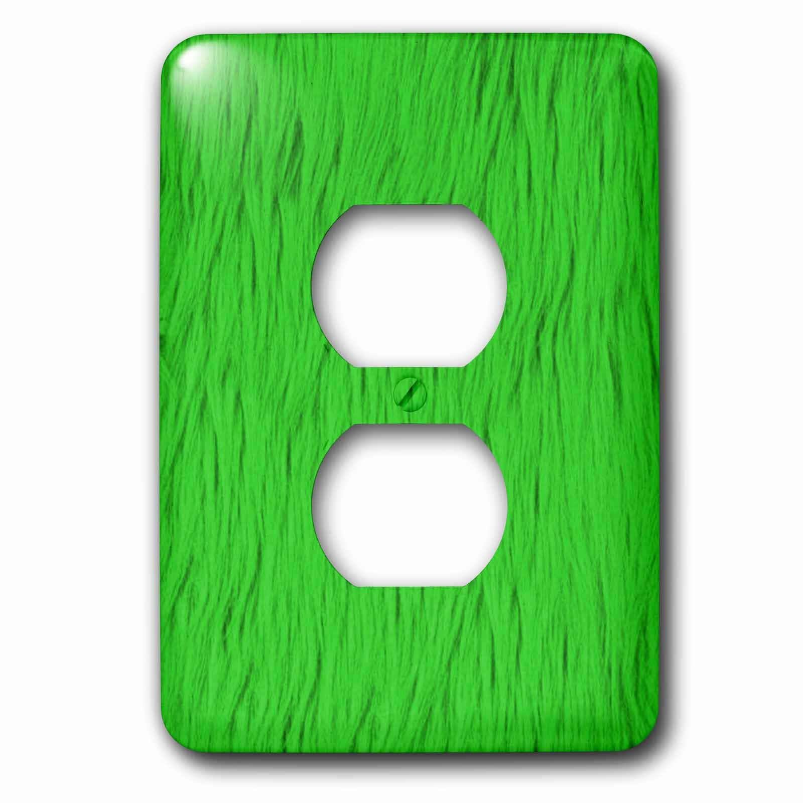 Tableau de prise 2 prises vert citron pour remplacer une plaque murale jaunie ou terne