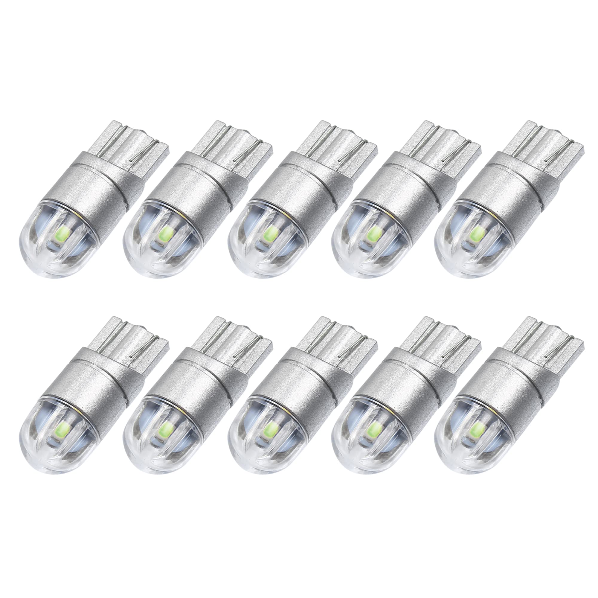 X AUTOHAUX 10 Pcs Car Interior 194 LED Light Bulb T10 168 175 921 W5W for Dome, Map, Door, Courtesy, Interior, Ice Blue