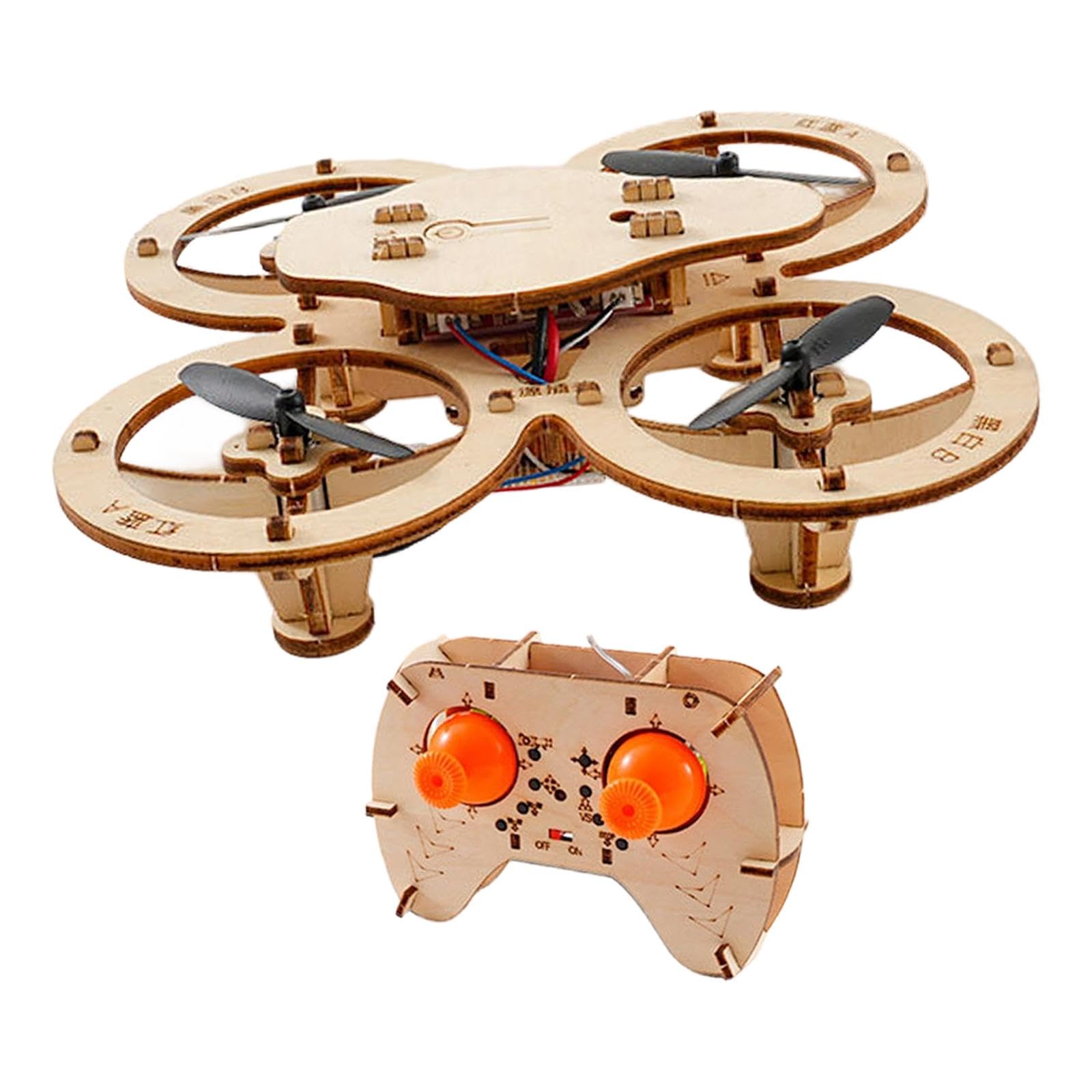 Gralara Kit per Aeroplanino Radiocomandato in Legno Fai-da-Te, Realizzato a Mano E Facile da Assemblare.