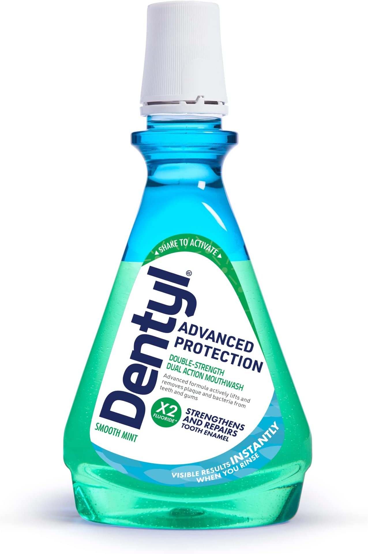 DentylAdvanced Protection Mouthwash, High Fluoride, Repairs and Protects Tooth Enamel, Alcohol Free, Smooth Mint, 500ml