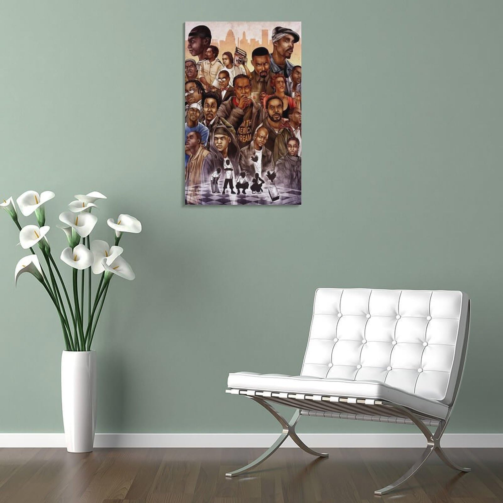 Poster con stampa artistica da parete, motivo: cantante rap, hip hop, tutte le stelle, decorazione per la casa, poster 40 x 60 cm