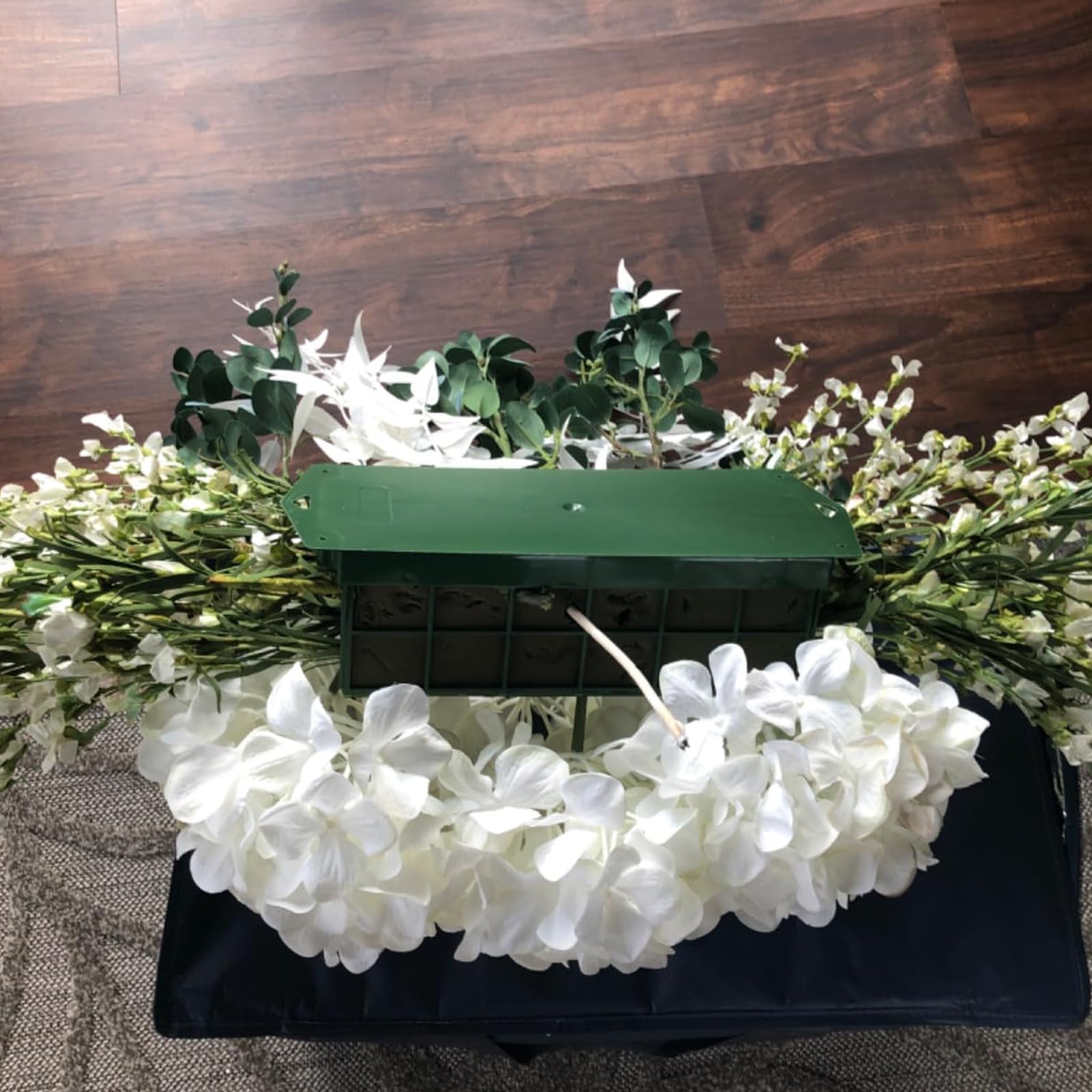 6 Pezzi di Schiuma per Fiori con griglia, 29,5 x 11,7 x 8 cm, Rettangolare, per Matrimoni, fioristi, Composizione Floreale