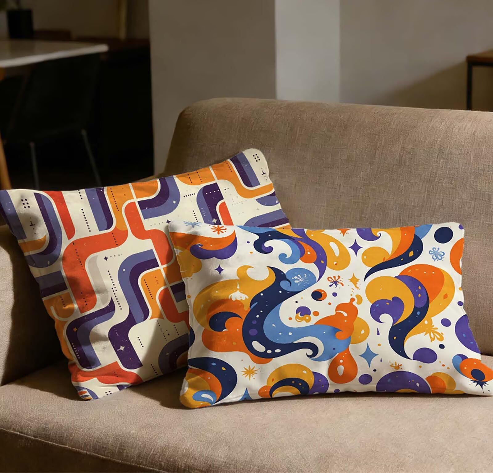 Taie d'oreiller 50x70 pour canapé salon et chambre au style nordique chaleureux