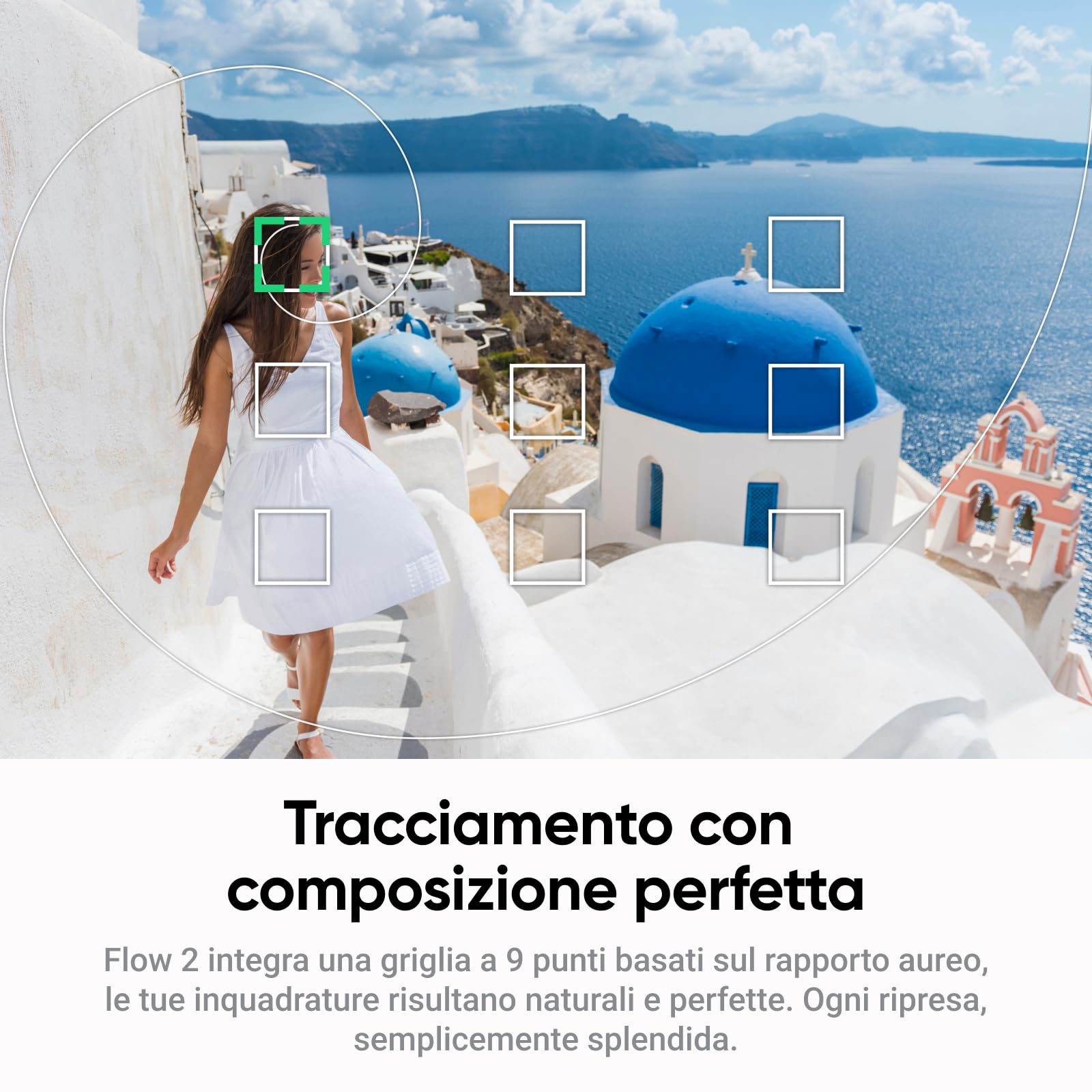 Insta360 Flow 2 Grigio: Gimbal Pieghevole IA per Smartphone, Tracciamento IA e di Gruppo, Treppiede/Selfie Stick Integrato, Controllo Remoto, Stabilizzatore iPhone/Android, Viaggi & Vlog