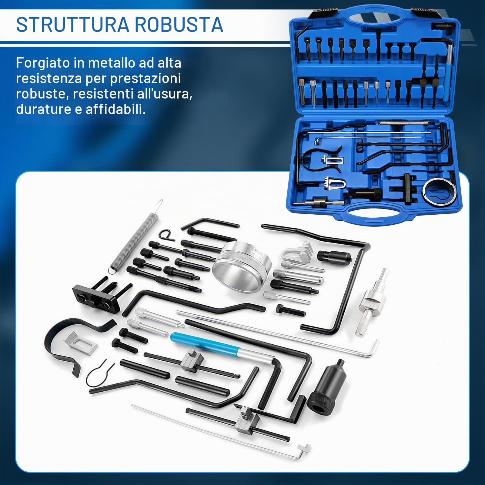 Kit Messa in Fase Motore Compatibile con Peugeot,Citroen, PSA Diesel | Attrezzi per Bloccaggio di Allineamento Albero a camme, Benzin Dual TDI HDI PSA, Strumento di Allineamento Dell'albero