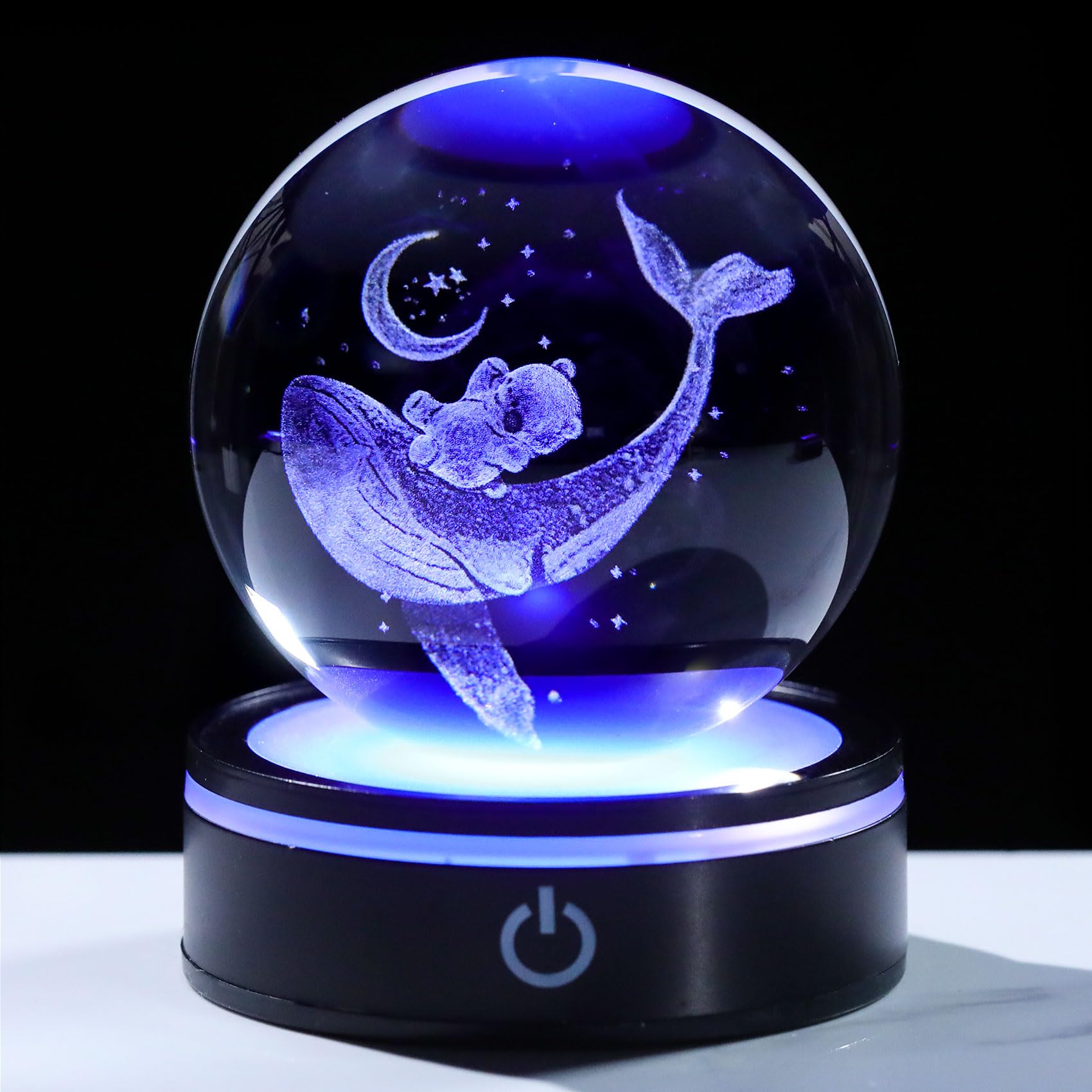 Amazon.co.jp: Qianwei クリスタルボール くま クジラ グッズ 記念日