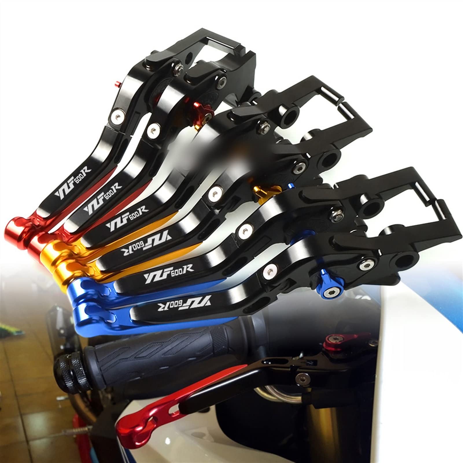 YZF600 600 R Moto Di Alluminio CNC Leve Freno Frizione Regolabile Pieghevole Allungabile Per Yamaha YZF600R/YZF 600R Thundercat
