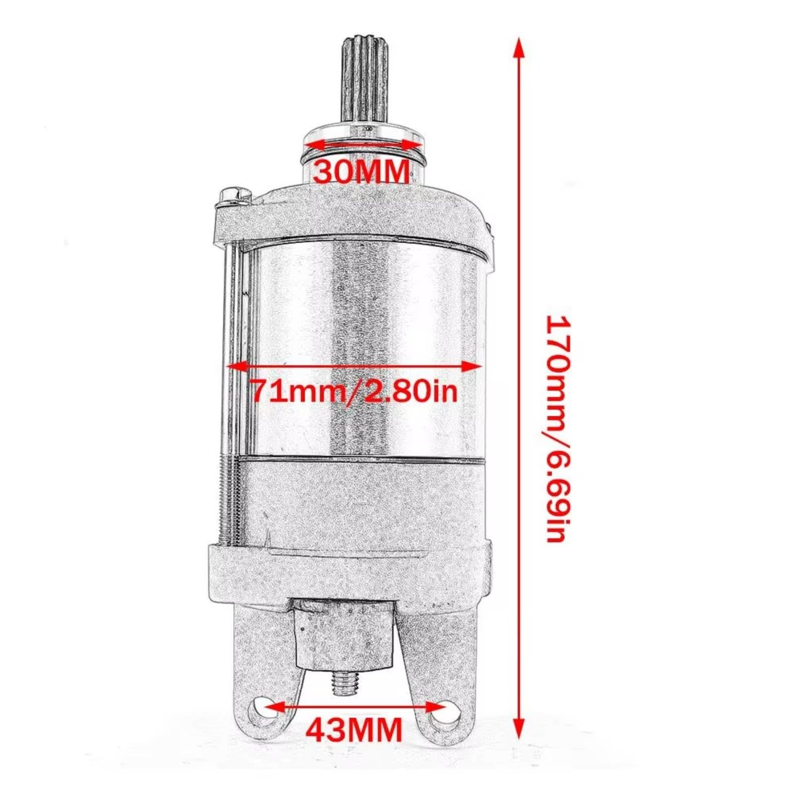 Motor Arranque Motocicleta Para CRF250F 2019-2020 31200-K31-901