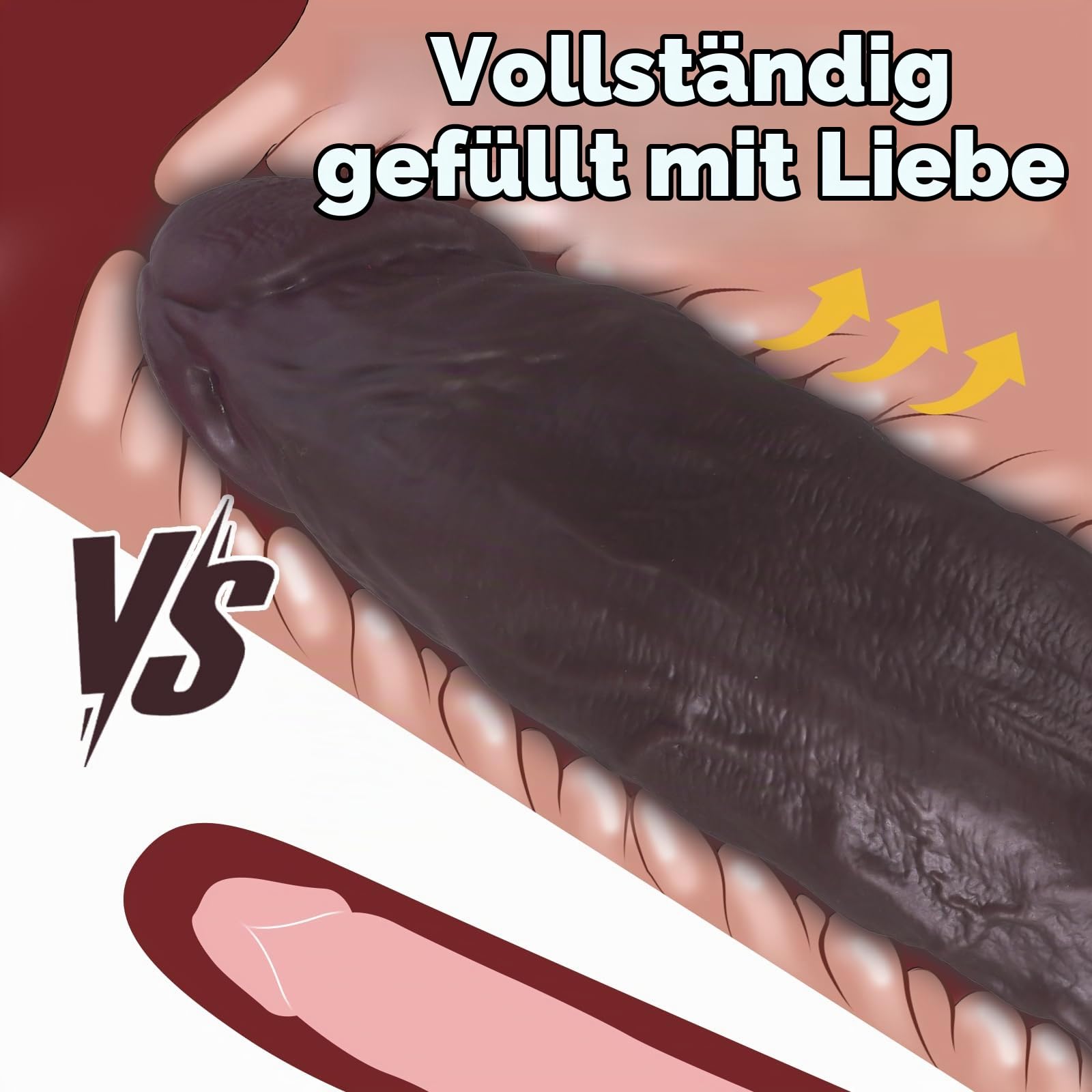 34 cm Riesiger Dicker Dildo, Realistische Riesendildos für Frauen