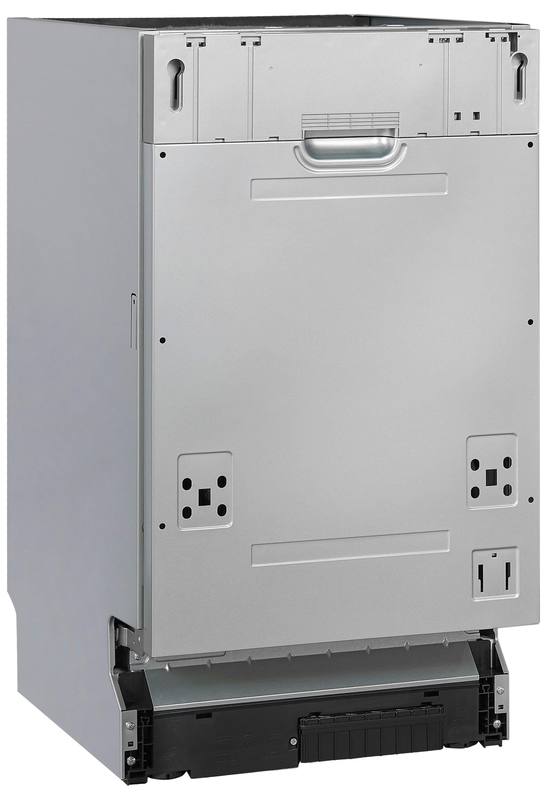 Exquisit® Lavavajillas 45Cm, Clase E, Interior Inox, 9 Servicios, 5 Programas, Inicio Diferido, Función Media Carga, Cesto Regulable, Consumo 70 kWh/100ciclos, Medidas 81,5x44,8x55 Cm.