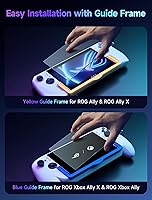 Vista 2 de JSAUX Protector de pantalla antirreflejos para ROG Xbox Ally/ROG Xbox Ally X (2025) / ROG Ally 2-Pack, vidrio templado mate de dureza 9H con marco