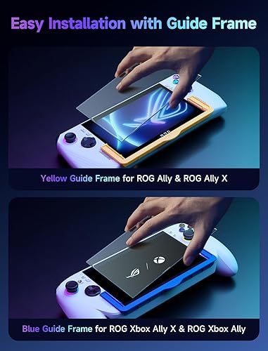 Miniatura 2 de JSAUX Protector de pantalla antirreflejos para ROG Xbox Ally/ROG Xbox Ally X (2025) / ROG Ally 2-Pack, vidrio templado mate de dureza 9H con marco