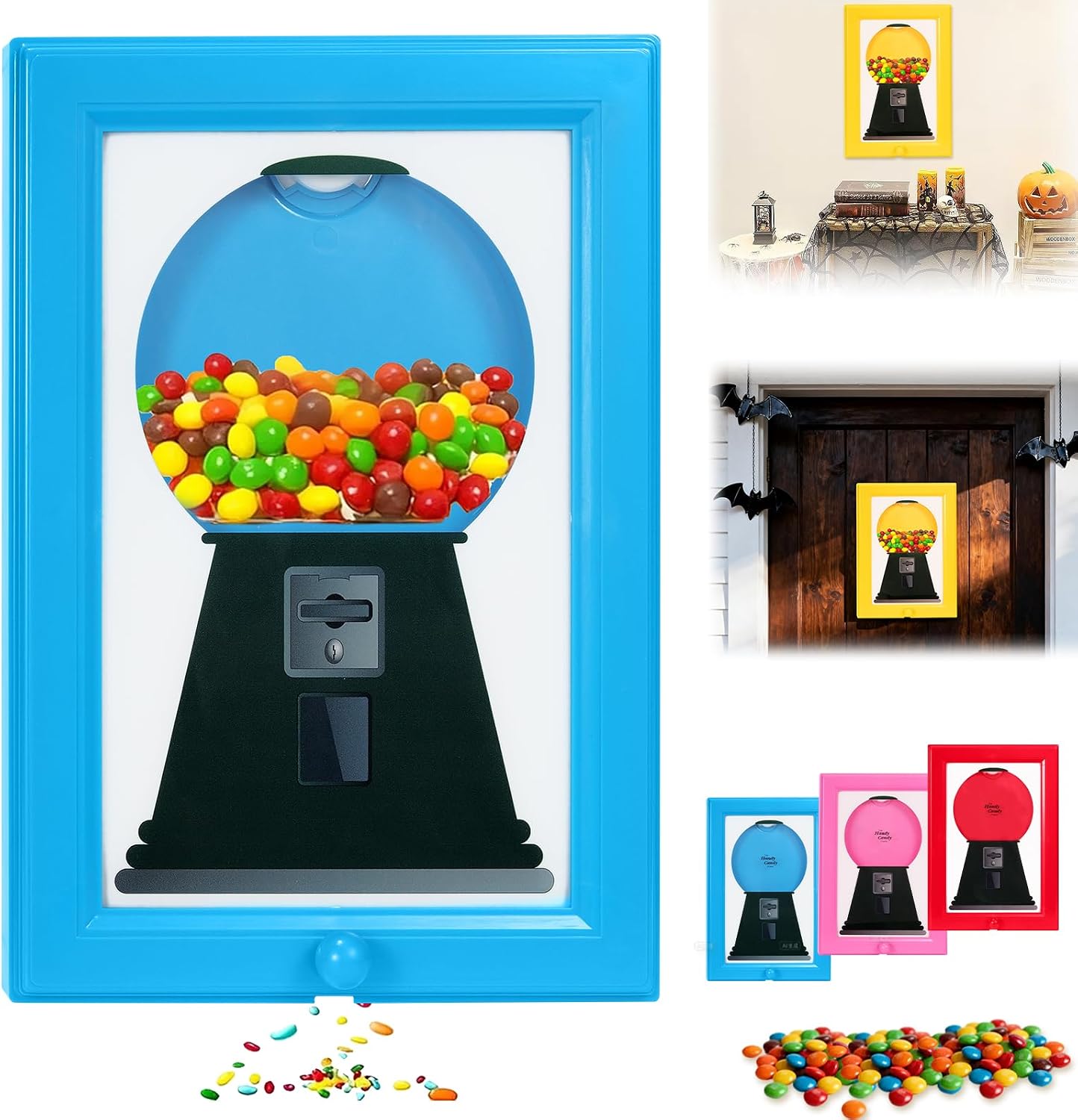 Winb Wall Mountable Candy Dispenser Picture Frame for Candies, Nuts, Treats