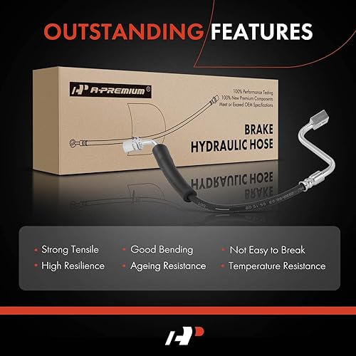 Miniatura 5 de A-Premium Manguera hidráulica de freno del acompañante  Compatible con modelos Ford y Lincoln Flex, Taurus, MKS, MKT, Police Interceptor Sedan,