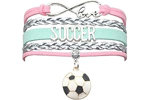 HCChanshi Infinity Love Soccer Charm Bracelet