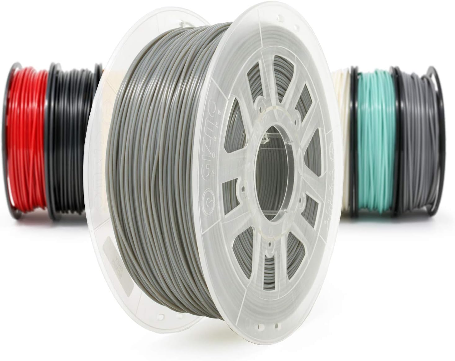 Gizmo Dorks Low Odor ABS 3D Printer Filament 3mm (2.85mm) 1kg, Gray