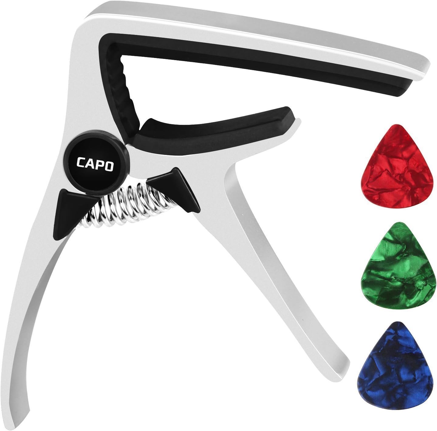 NIUBIER Guitar Capo Quick Change Acoustic Guitar Accessories Capo for E Guitar Ukulele, Banjo and Mandolin