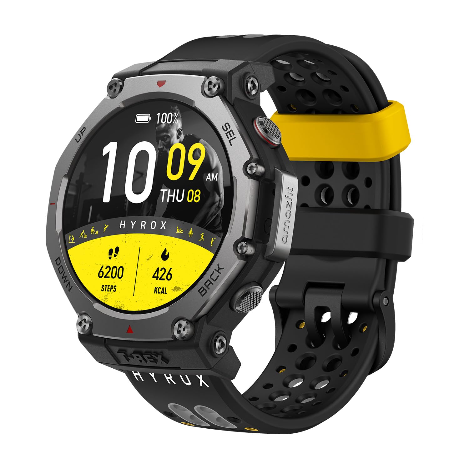 Amazfit HYROX Cinturino Sportivo in Silicone 22 mm, Cinturino Ufficiale Compatibile con Balance 2, Balance, Bip 6, T-Rex 3, Cheetah Pro, Bip 5, Cheetah, GTR 4