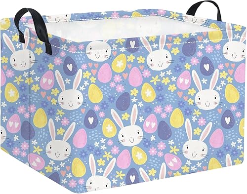 Miniatura 78 de Cesta rectangular de almacenamiento para niños con asas para el hogar, cocina, niños y niñas, lindo contenedor organizador de almacenamiento de