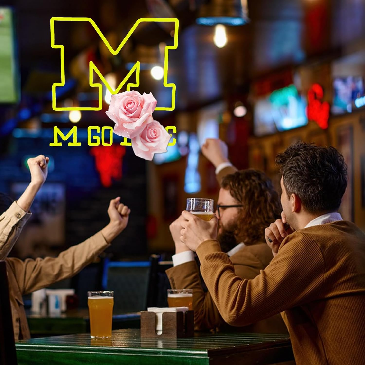 University Neon Sign For Wall Decor, Dimmable University Neon Sign for Bedroom Man Cave Birthday Gifts for Fans Decoration, Led Light Up Sign for Parties, Bars, Dorms, Office Wall Art and Game Room Decor12.9*12.9inch - Image 7