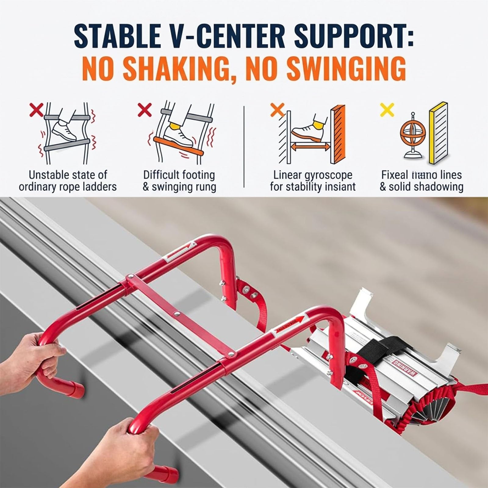 Drabina Ewakuacyjna Okno Balkon Wspornik V Aluminium