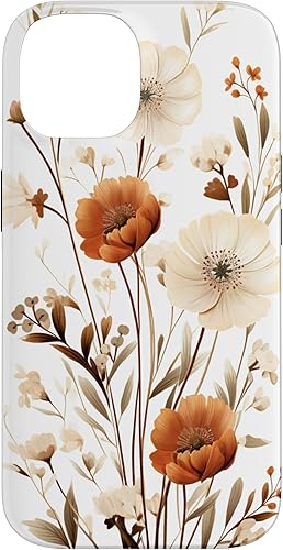 Miniatura 4 de Funda para iPhone 13 Boho estética minimalista floral arte crema marrón claro