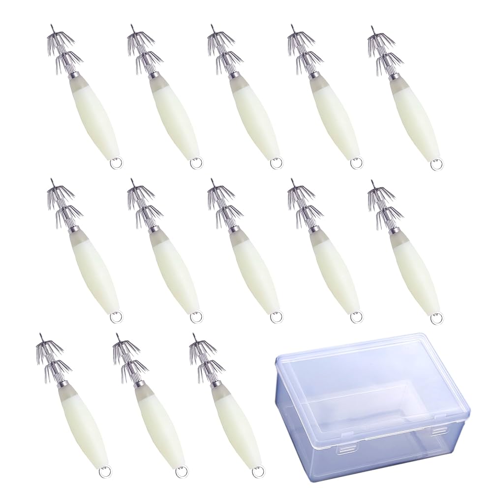 エギ スッテ18個セット 収納ケース付き　マメイカ　エギング　ヤマシタ　ナオリー エギ スッテ18個セット 収納ケース付き マメイカ エギング