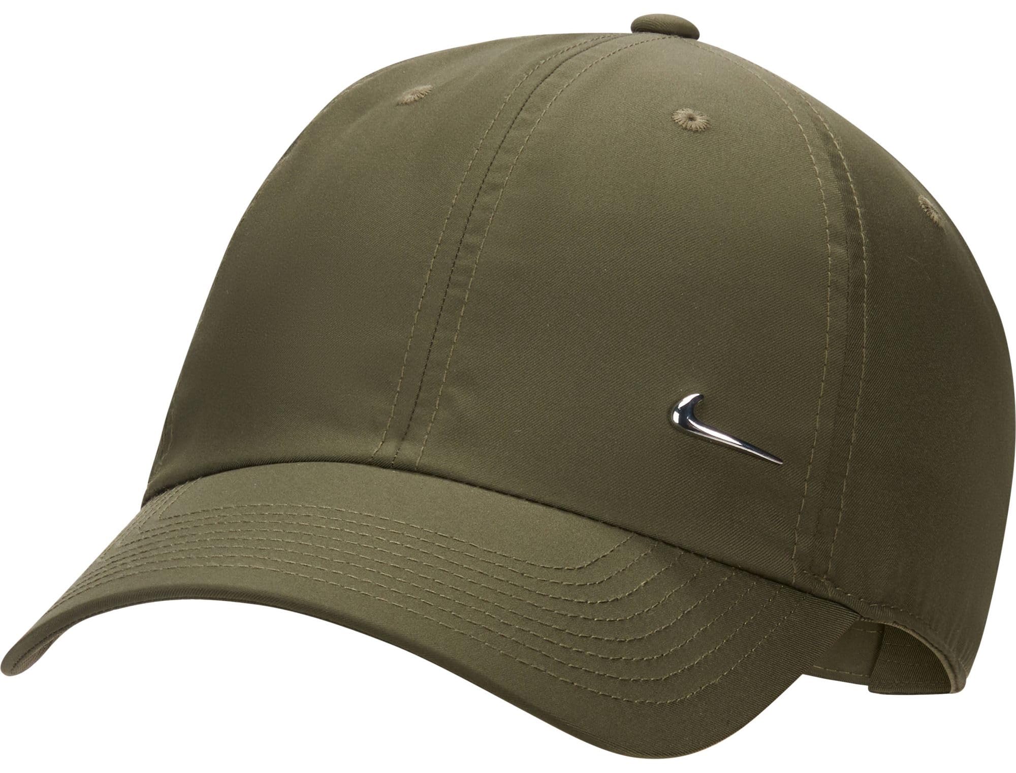 Nike FB5372-325 U NK DF Club Cap U CB MTSWSH L Hat Unisex Adult Cargo Khaki/METALLIC Silver Größe M/L
