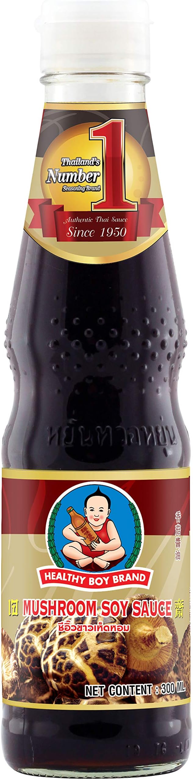 Healthy Boy Thai Black Soy Sauce, 14 Ounces, Product of Thailand (1 Bottle