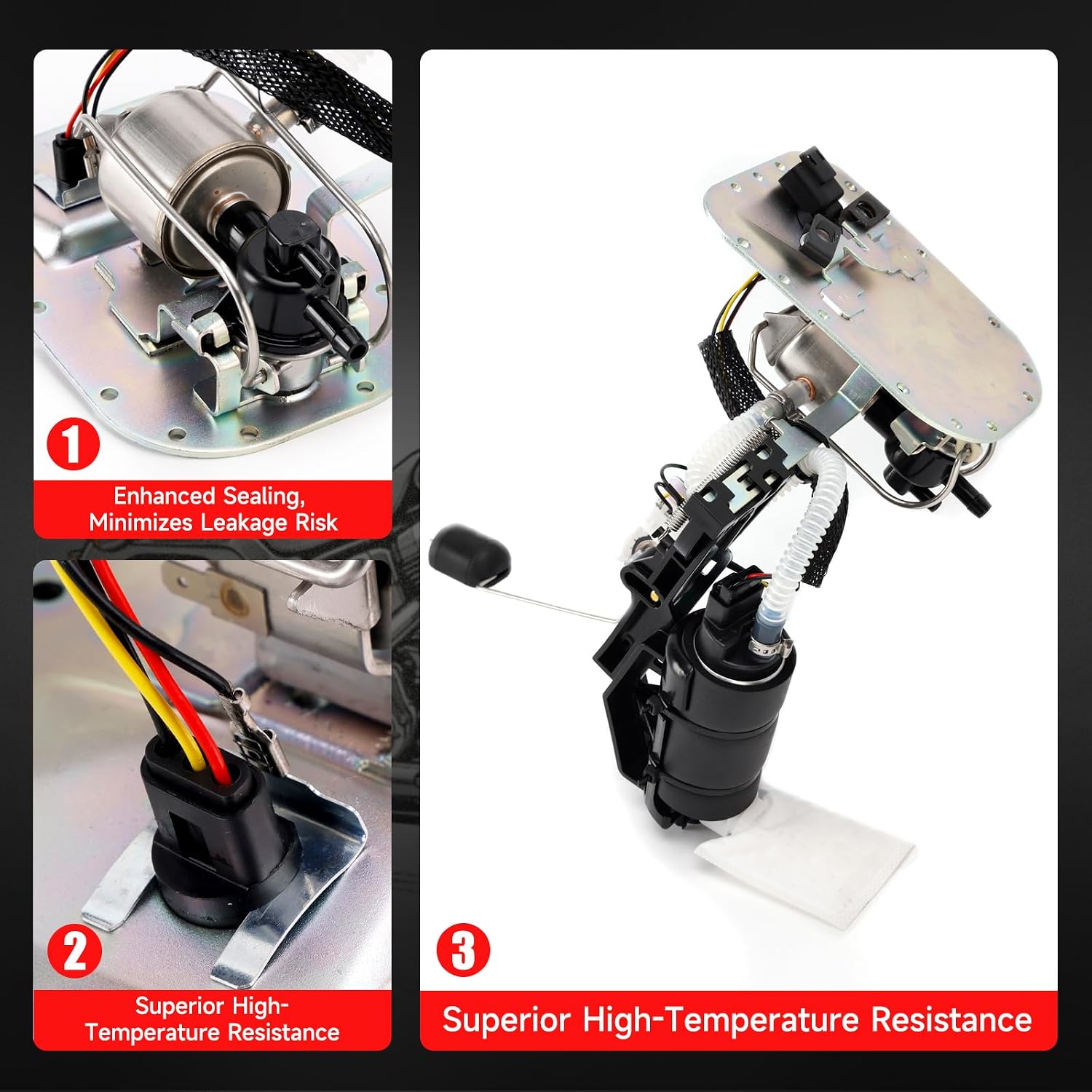 Fuel Pump Assembly for Harley Softail Heritage Springer Fat Boy 2001-2005 - Replacement for 75132-01D 7513201D - EFI Fuel Pump Module