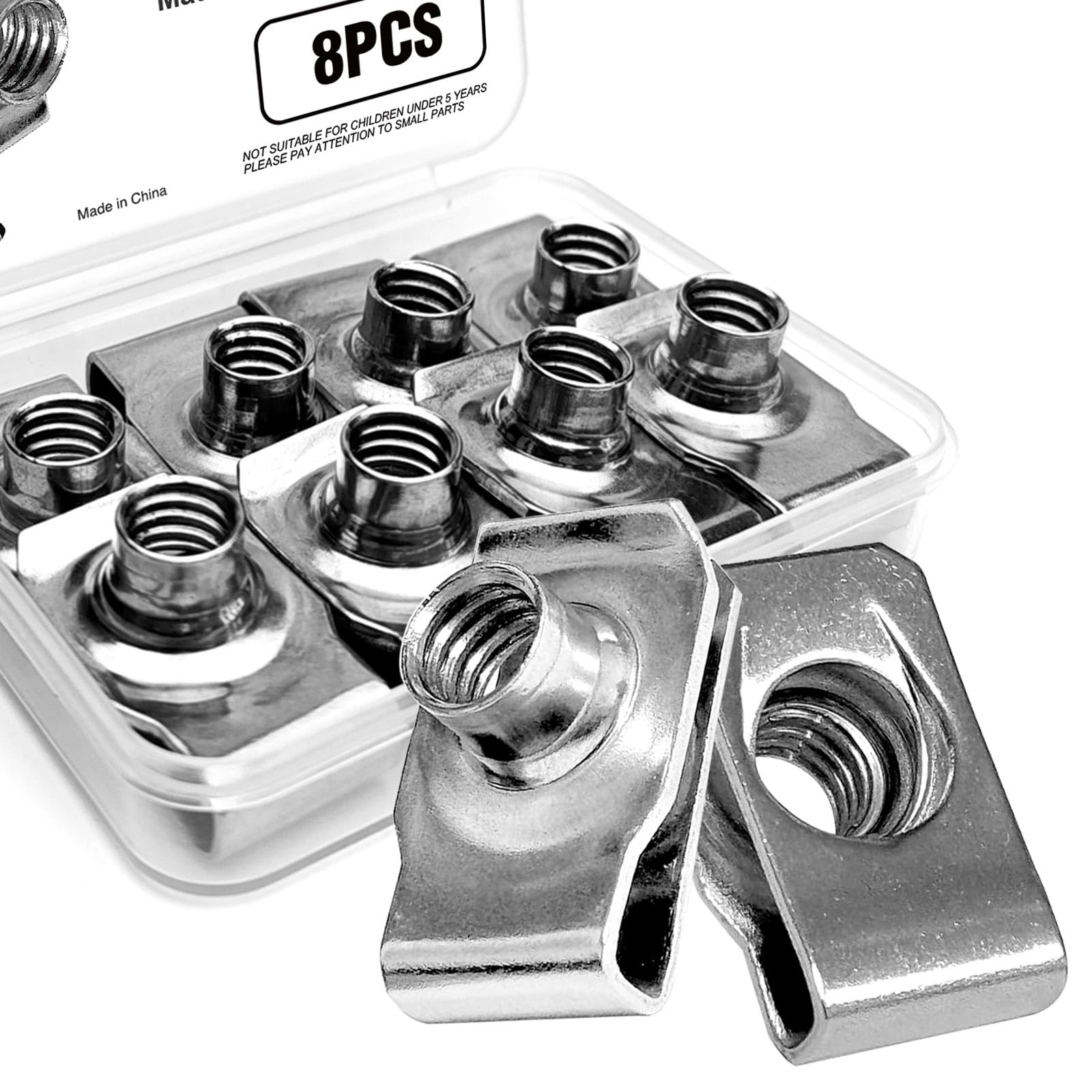 Stainless Steel U Nuts - 20 Pack -9