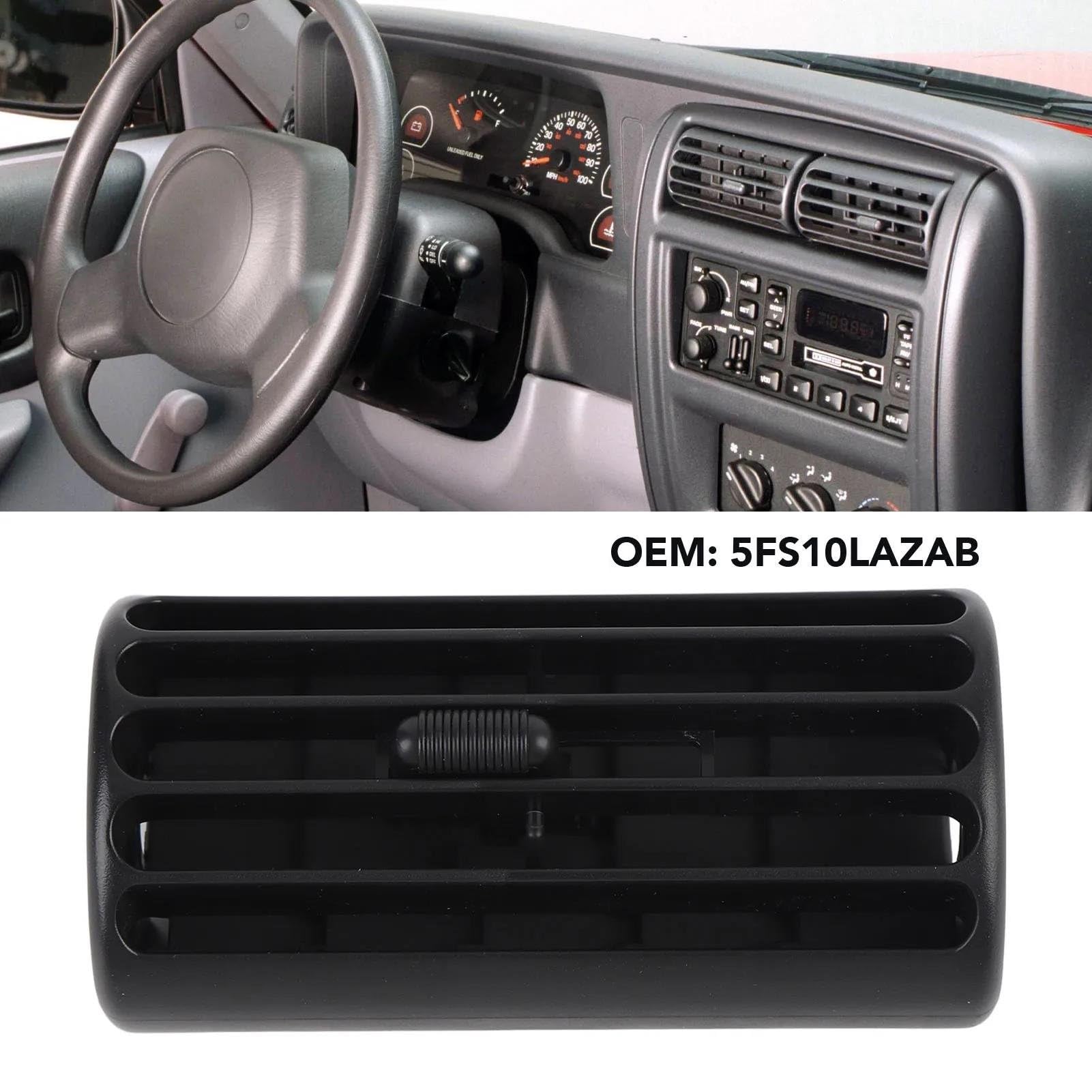 Bocchetta Aria Condizionata Auto Griglia Ventilazione Cruscotto Centrale Anteriore in Plastica Presa d'Aria Cruscotto Uscita Aria Condizionata per Cherokee XJ 1997-2001 5FS10LAZAB