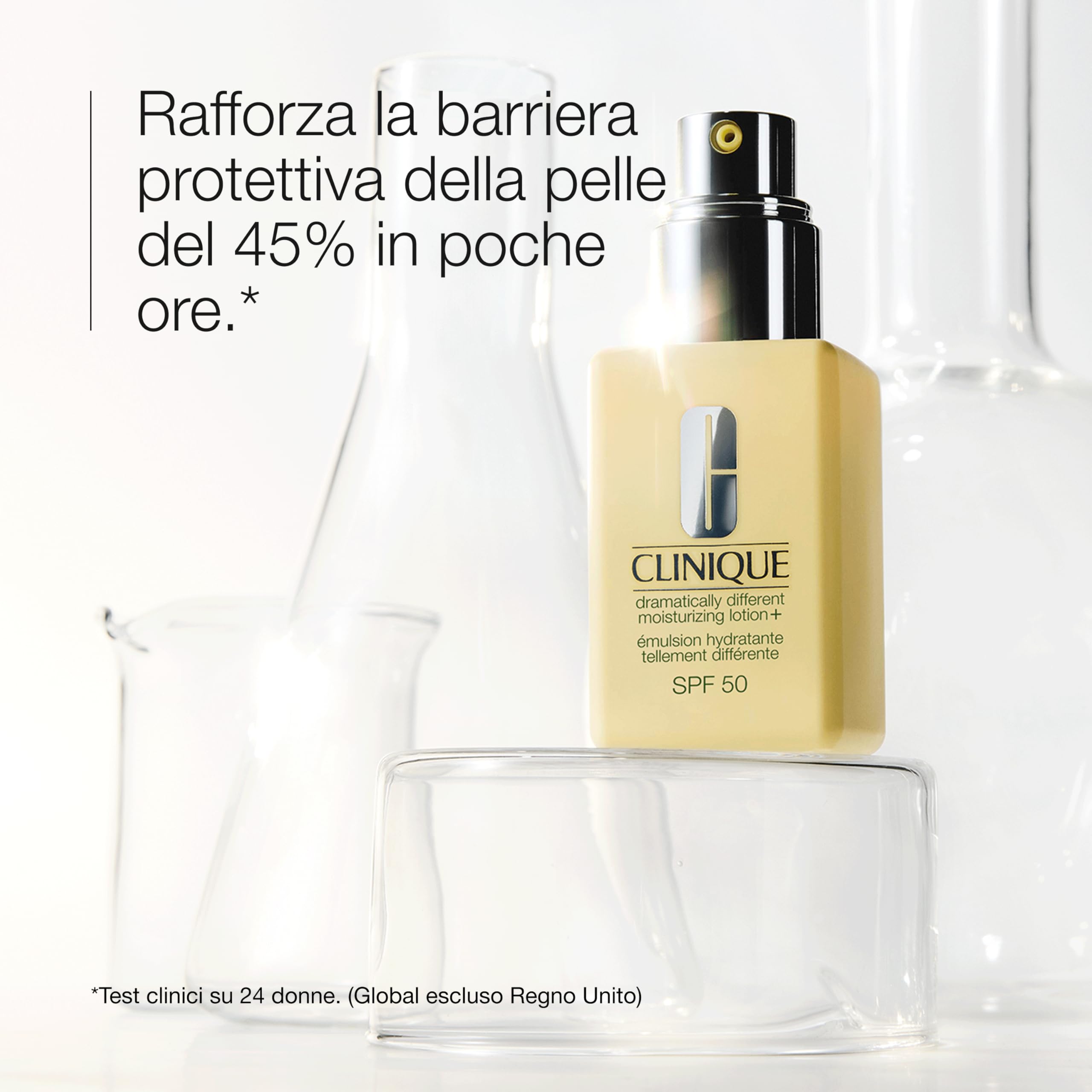 Clinique Dramatically Different Moisturizing Lotion + SPF 50 | Idratante per pelli miste o secche con protezione solare
