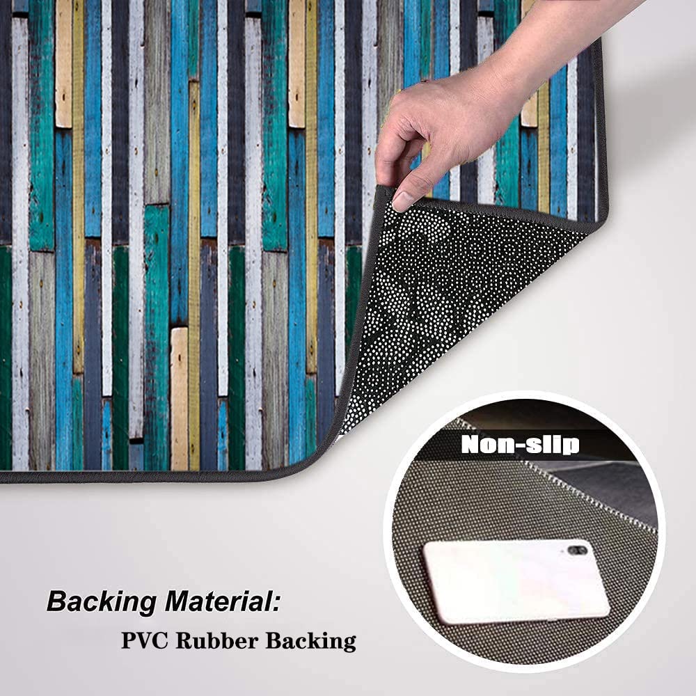 RYNS Antideslizante Alfombrilla 50x170cm PVC Impermeable Resistente Manchas Alfombra de Cocina Antideslizante Mejor Calidad Diferentes Dimensiones para Pasillera/Salón/entrad, F