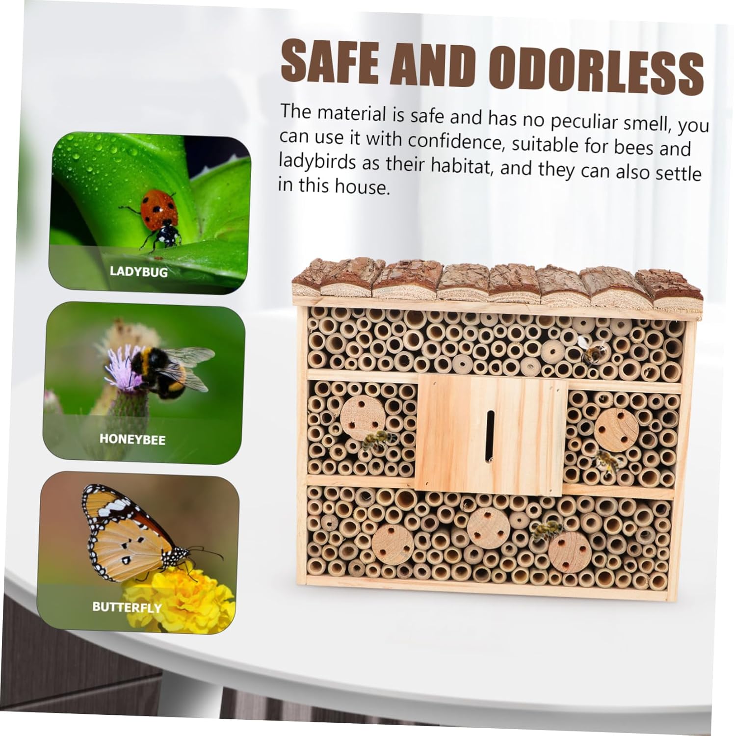 Insect House Decoration Ladybugs Habitat Bee House Garden Decor Eco-Friendly Garden Art