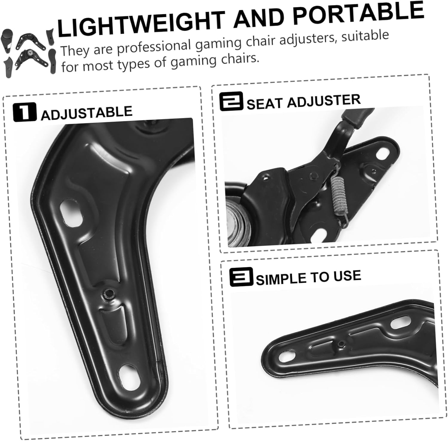 6pcs Wide Office Chair Gaming Chair Recliner Multi Angle Regulators Comfortable Racing Seat for Boys