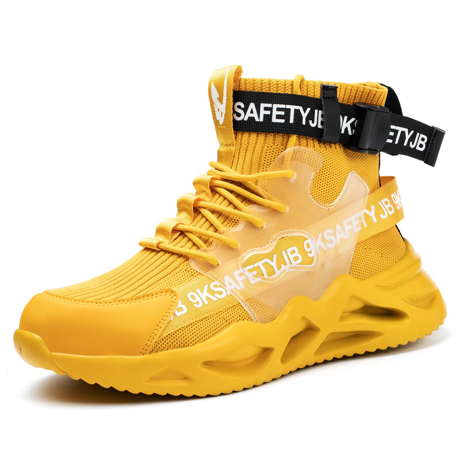 Steeel Toe Shoes for Men and Women Lightweight Work Boots Comfortable Sneakers Safety Footwear