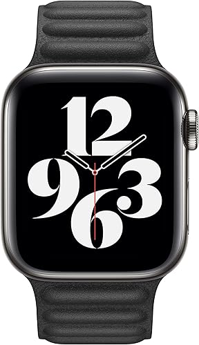 Miniatura 3 de Apple - Correa de reloj, eslabones de piel (40 mm), negro, ML