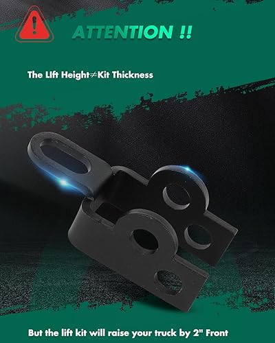Miniatura 2 de SCITOO Kits de elevación de nivelación delantera y trasera de 2" y 2" Espaciador de puntal Kits de elevación de suspensión Espaciadores de elevación
