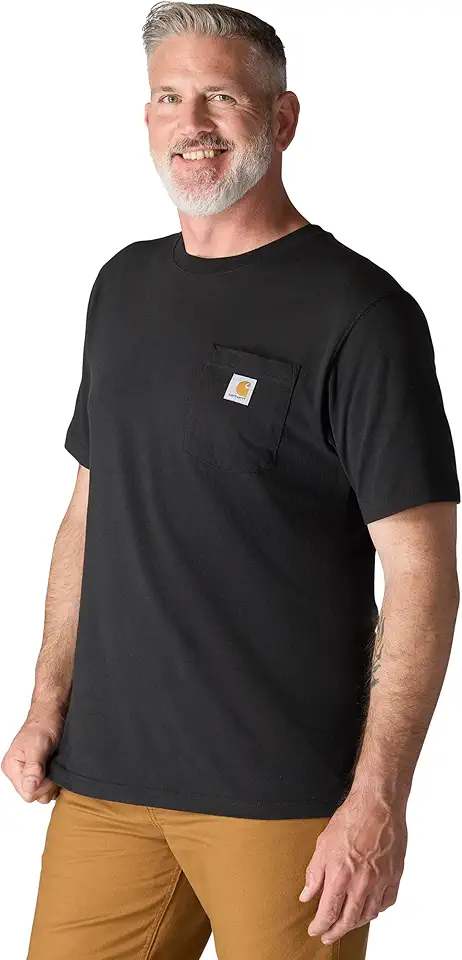 Carhartt Mens Loose Fit Heavyweight Short-Sleeve Pocket T-Shirt