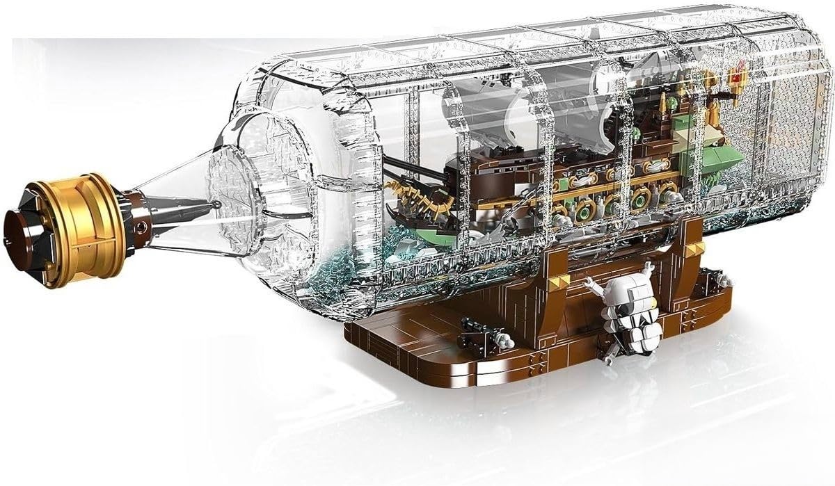 Mould King Flying Dutchman Schiff in Flasche 10067