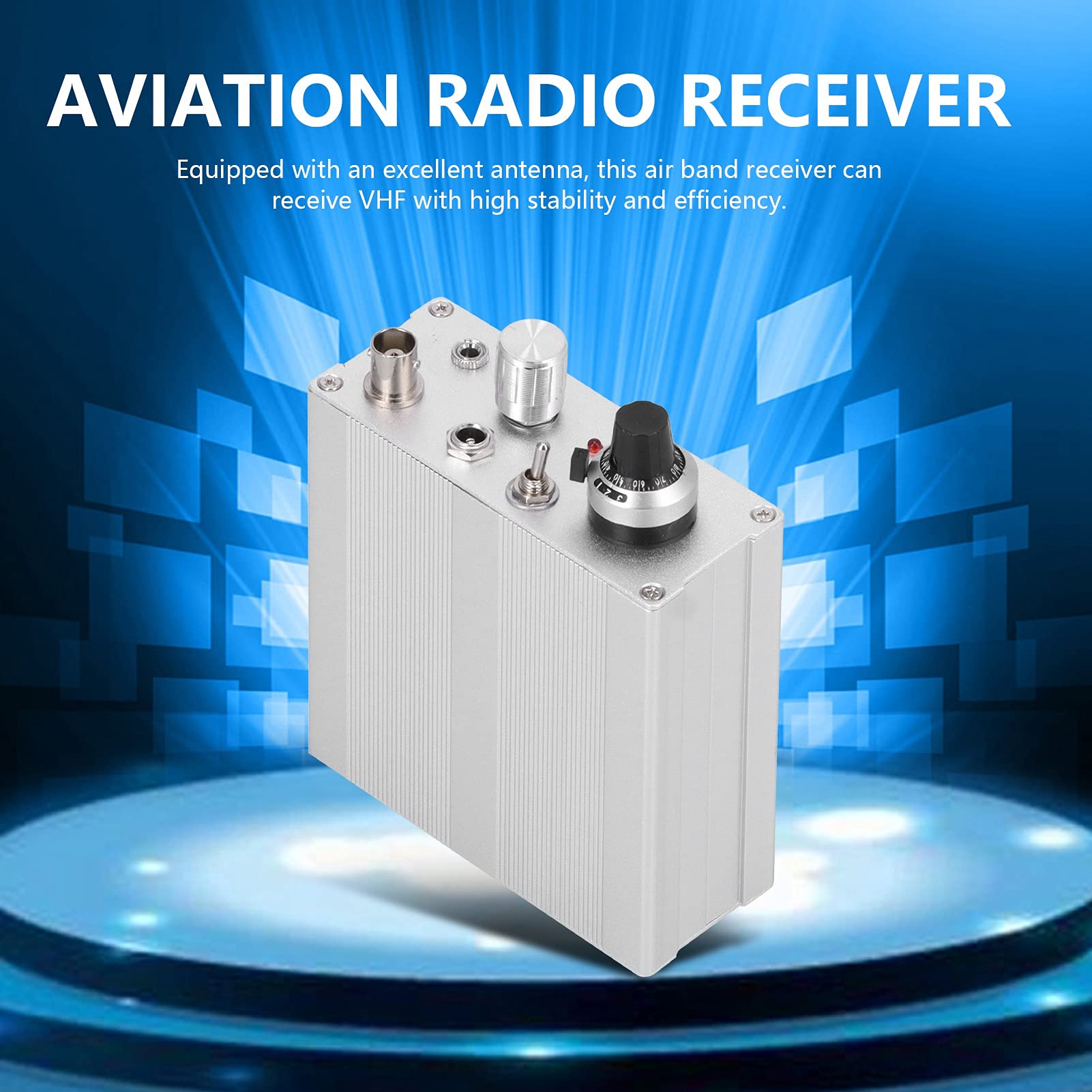 Amazon.co.jp: 航空無線受信機、調整可能なポータブル VHF