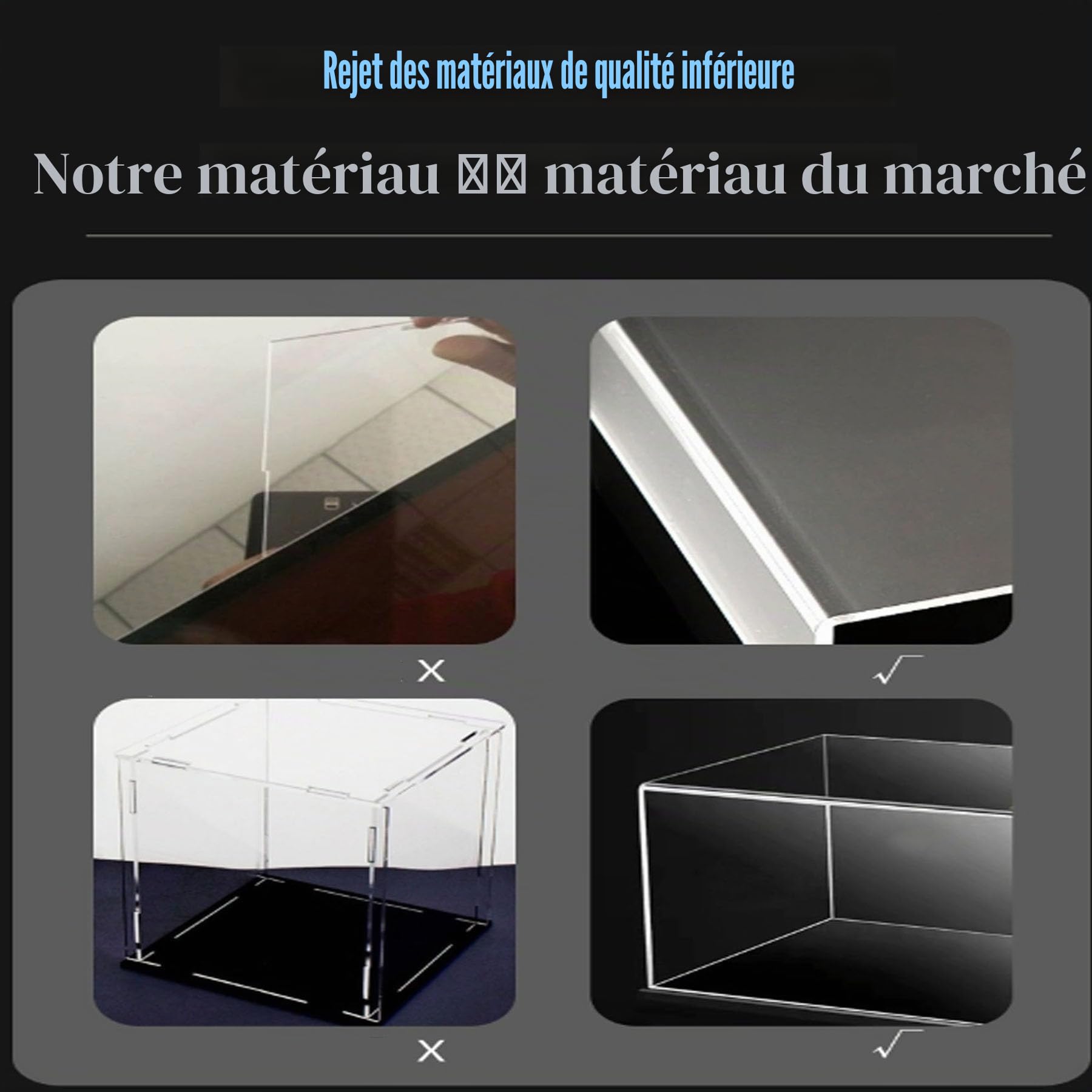 Vitrine en Acrylique Transparent pour #10294 Titanic, boîte de Rangement Anti-poussière et Support Mural, 140 x 19,8 cm