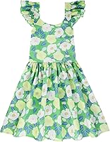 Vista 131 de Vestido de verano para niña, de algodón, con diseño floral