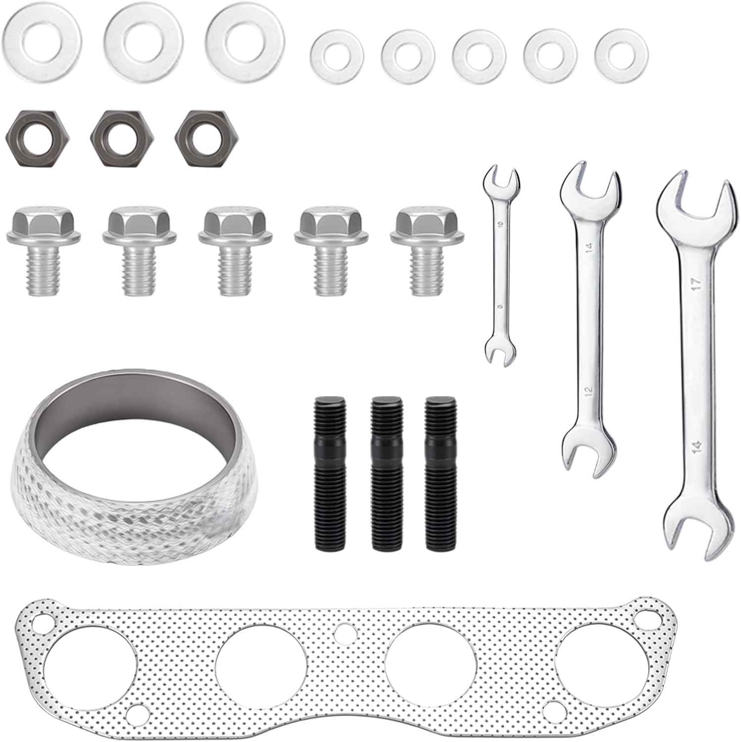 Front Exhaust Manifold Catalytic Converter Kit Fit ForDirect-Fit Compatible with Nissan Sentra 2009-2012 Sentra 2013-2018 L4 2.0L 1.8L Replace 641432 16704 (EPA Compliant)