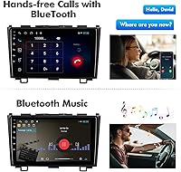 Vista 3 de 9 inches Android 10 Double Din Car Stereo for Honda CR-V 2007, 2008, 2009, 2010, 2011 IPS Touchscreen Screen Car Radio with Carplay & Android Auto